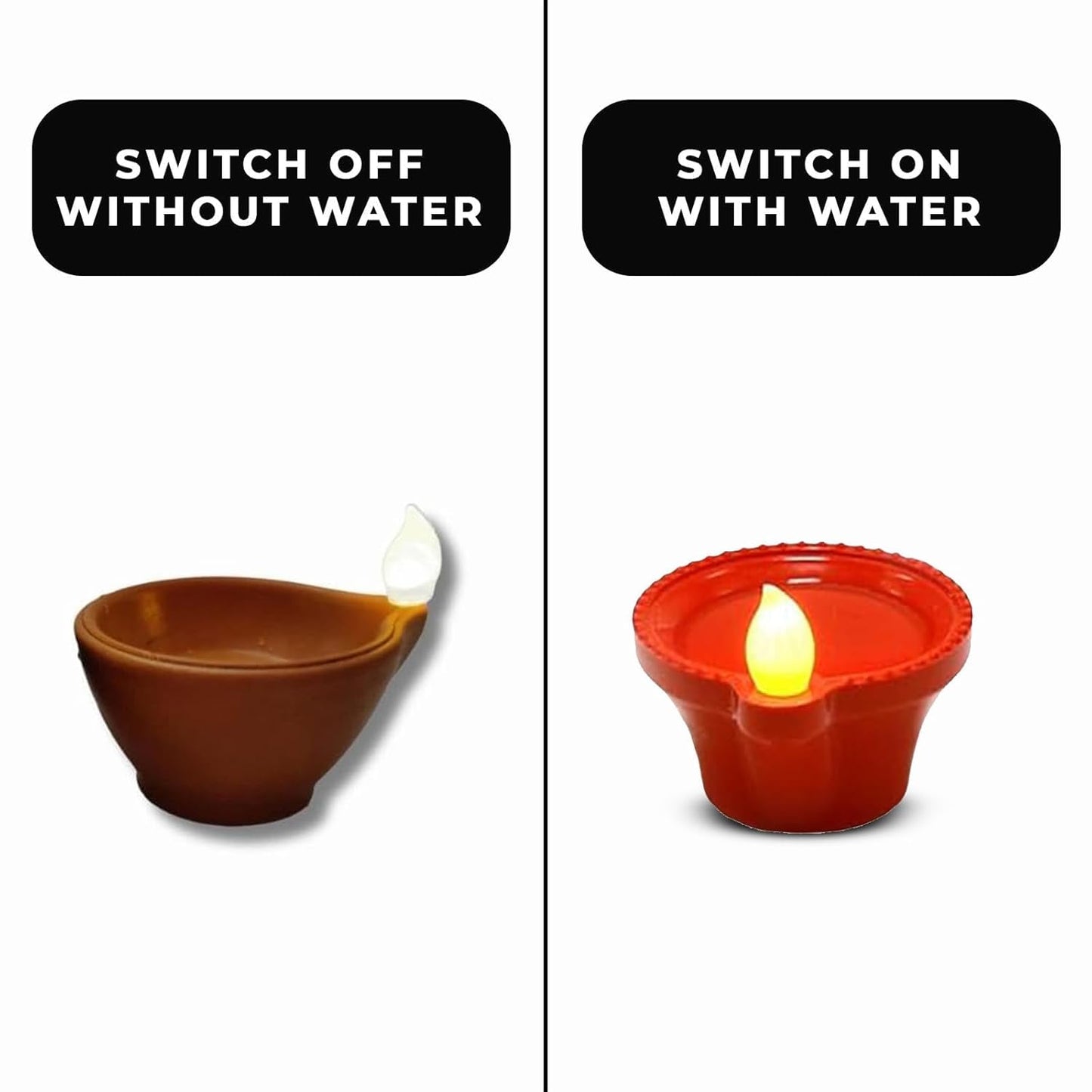 AuraDiya™|LED Water-Activated Diyas|