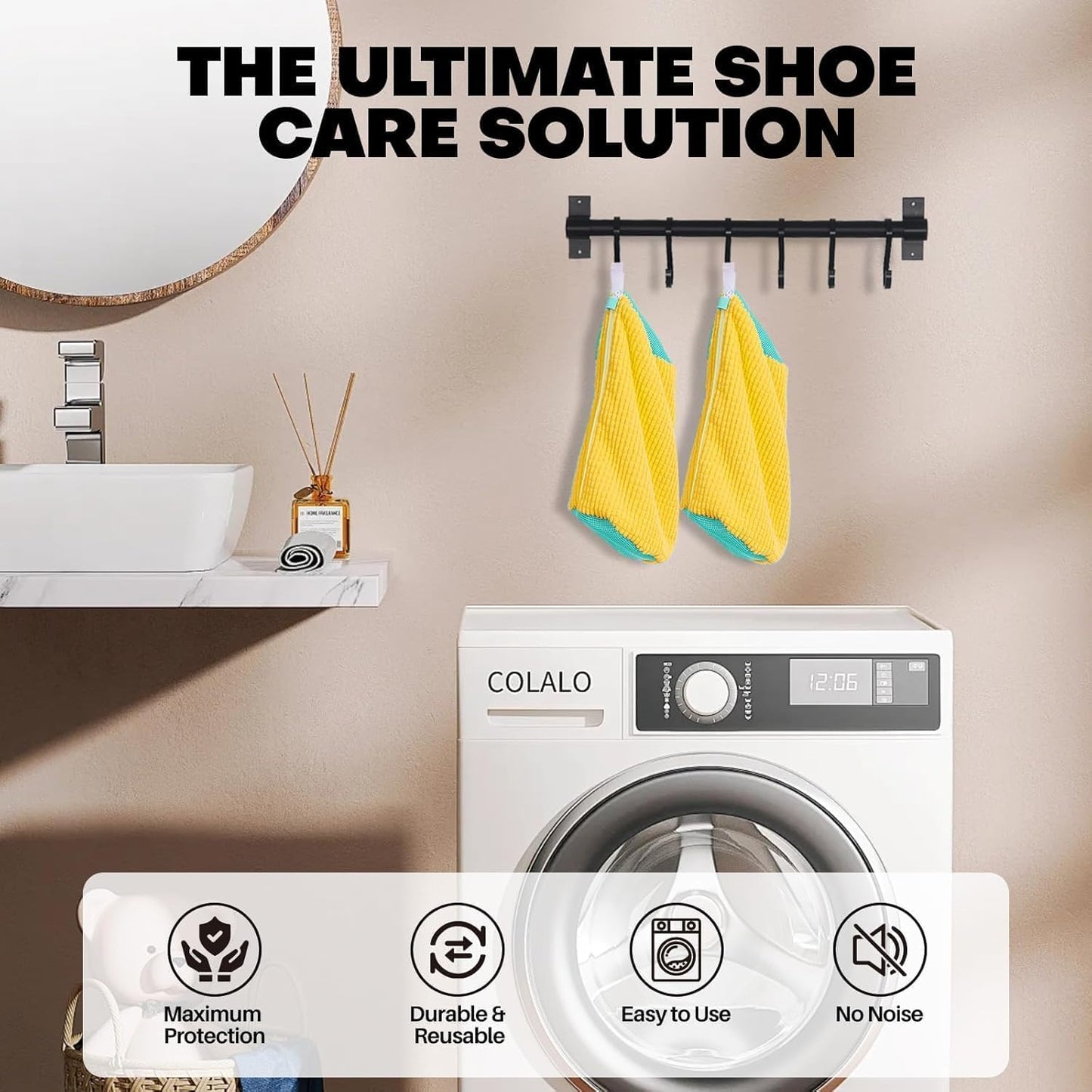 KickCare™ Shoe cleaning bag | At home deep cleaning | Works with any washing machine
