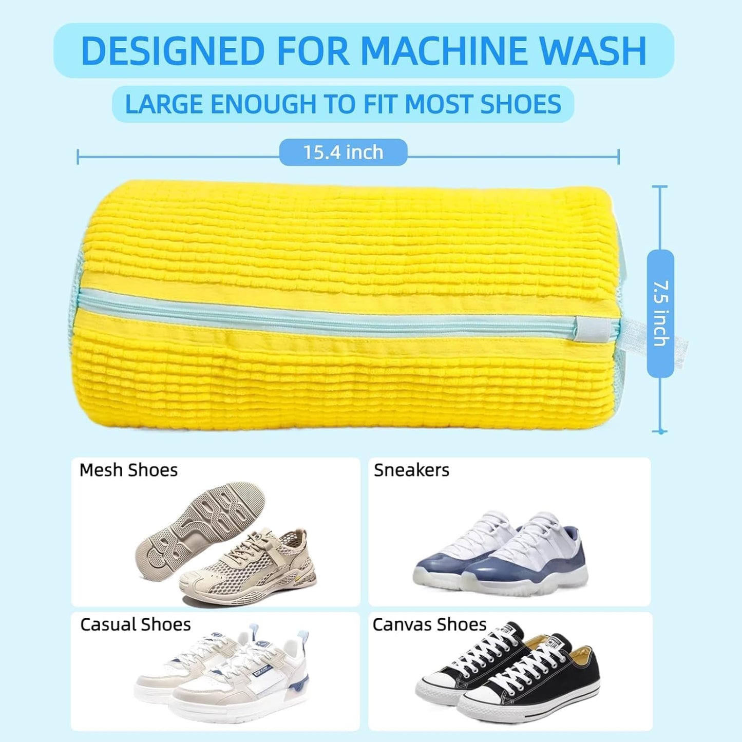KickCare™ Shoe cleaning bag | At home deep cleaning | Works with any washing machine