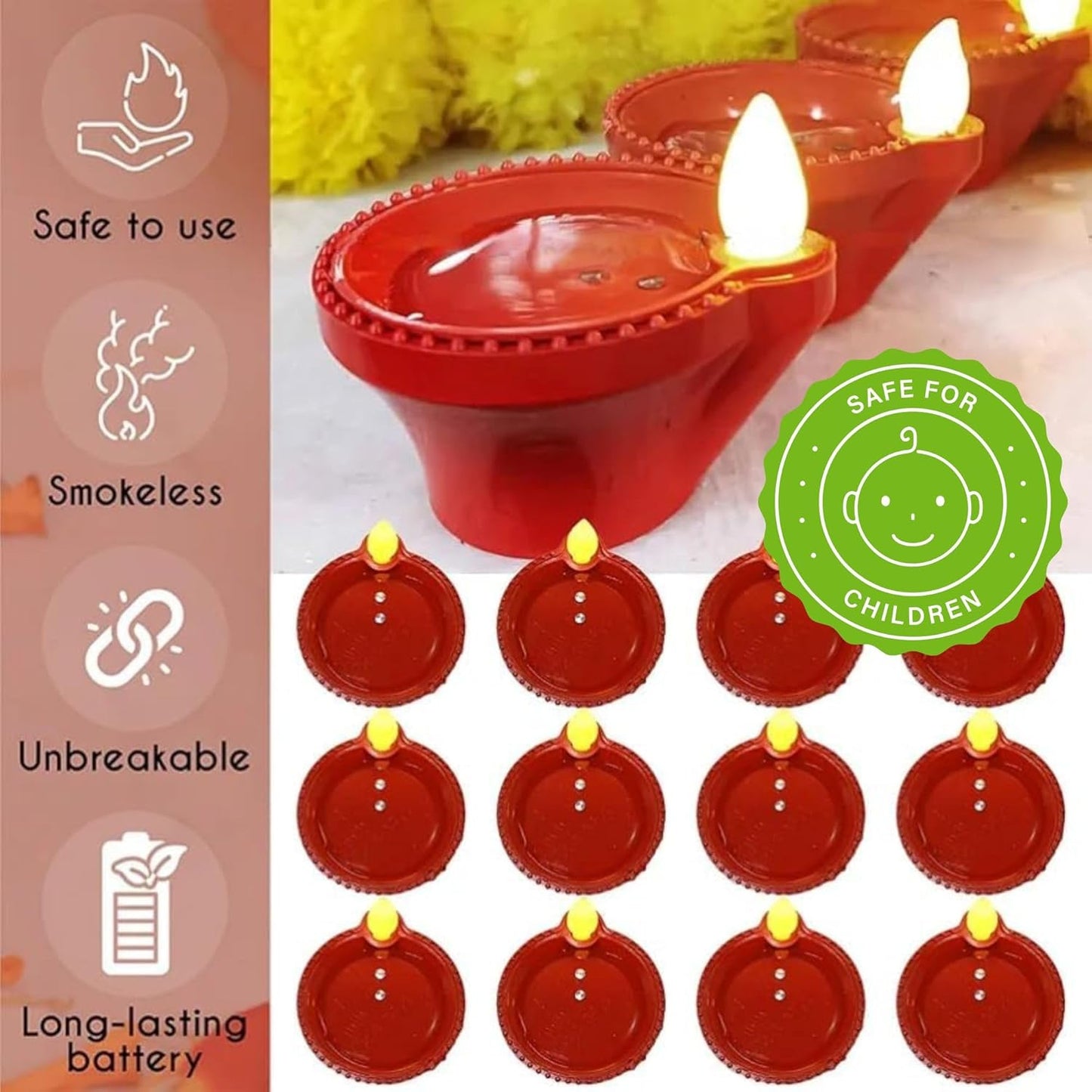 AuraDiya™|LED Water-Activated Diyas|